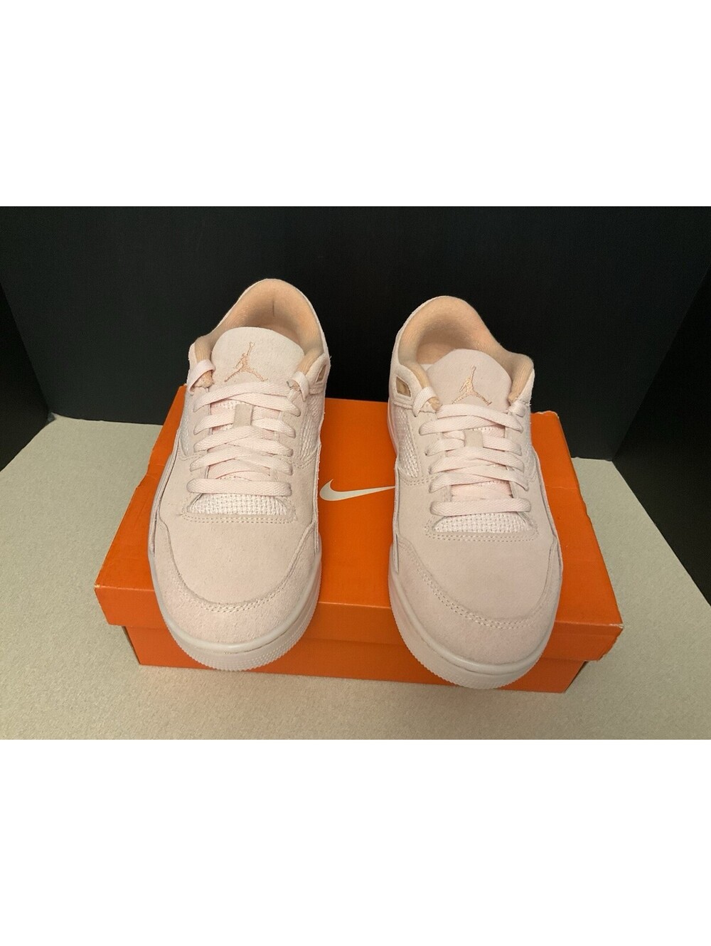 New! Womens Air Jordan Flight Court  Atmosphere/Light Madder Root Shoes. Size 10 - Picture 2 of 7